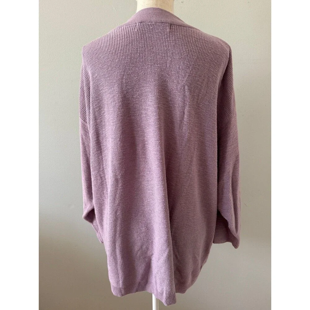 Free People‎ Beach Malibu Solid Surf Lilac Fizz Sweater Size Large